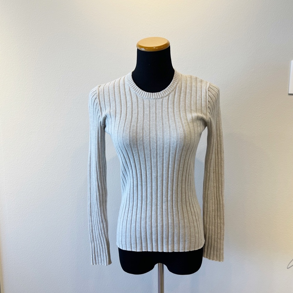 Kowtow Cotton Wide Ribbed Knit Sweater